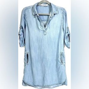 Denim shirt dress